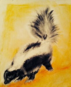 An animal portrait study by Houston artist Tasnuva Rahman, demonstrating her skill in capturing the unique spirit of pets and animals custom commissioned paintings.